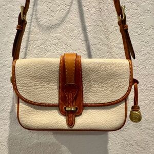 Dooney & Bourke Vintage All Weather Equestrian Saddle Bag Purse AWL Crossbody
